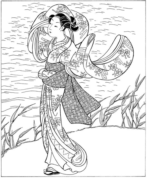 Japan Coloring Book Japanese Taiya Deviantart Books Women Art Page